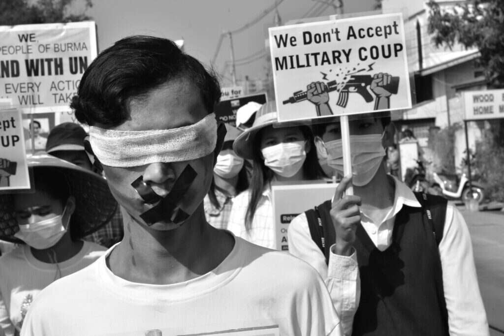 Myanmar military coup, French banks, Russia